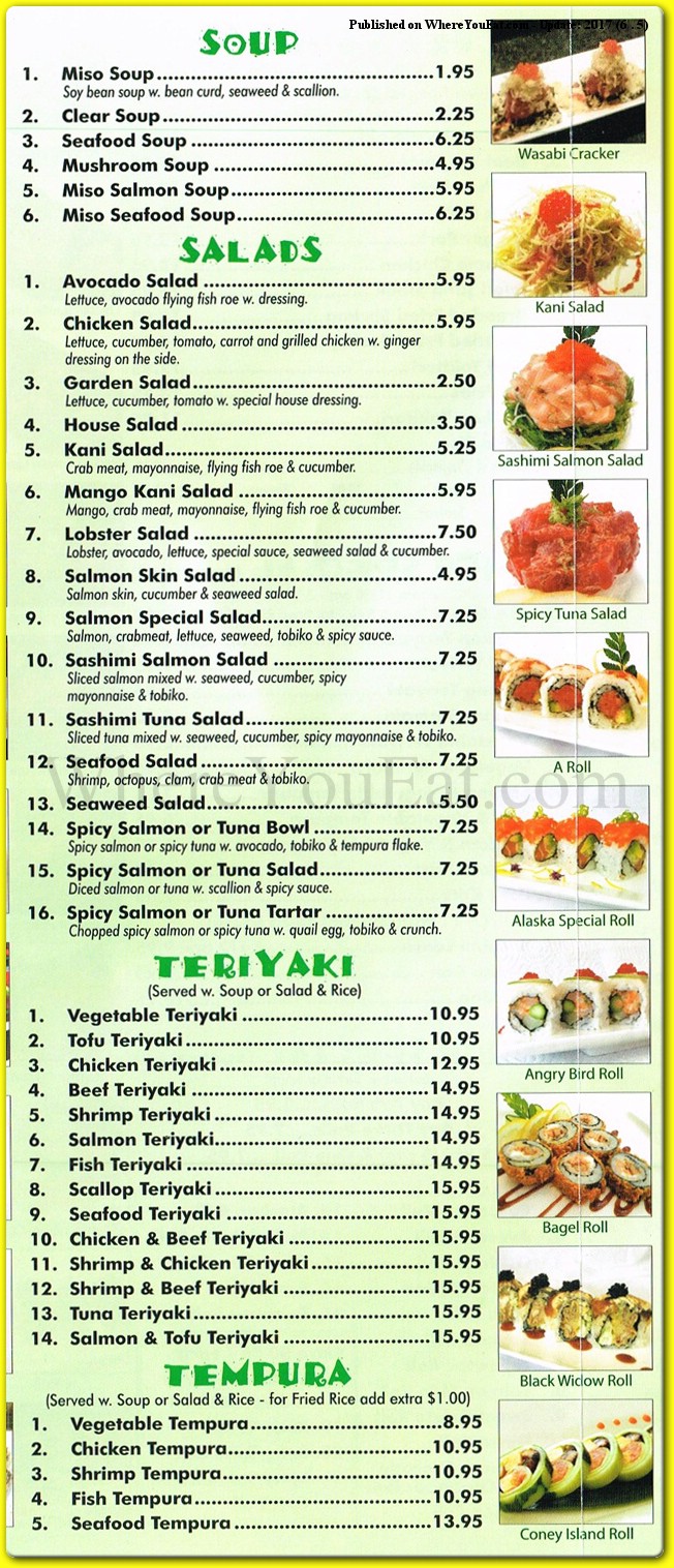 menu image