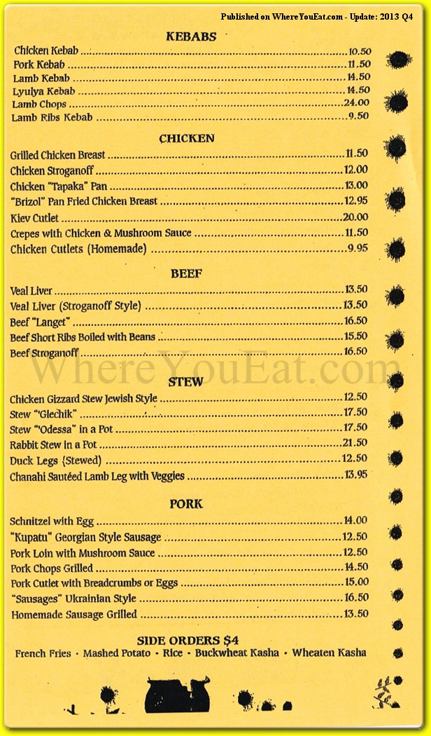 menu image