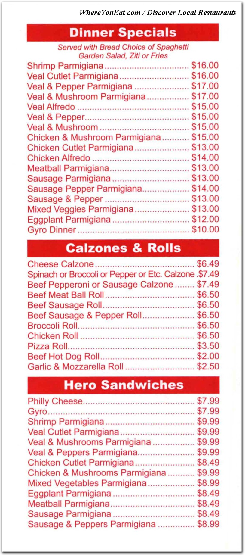 menu image