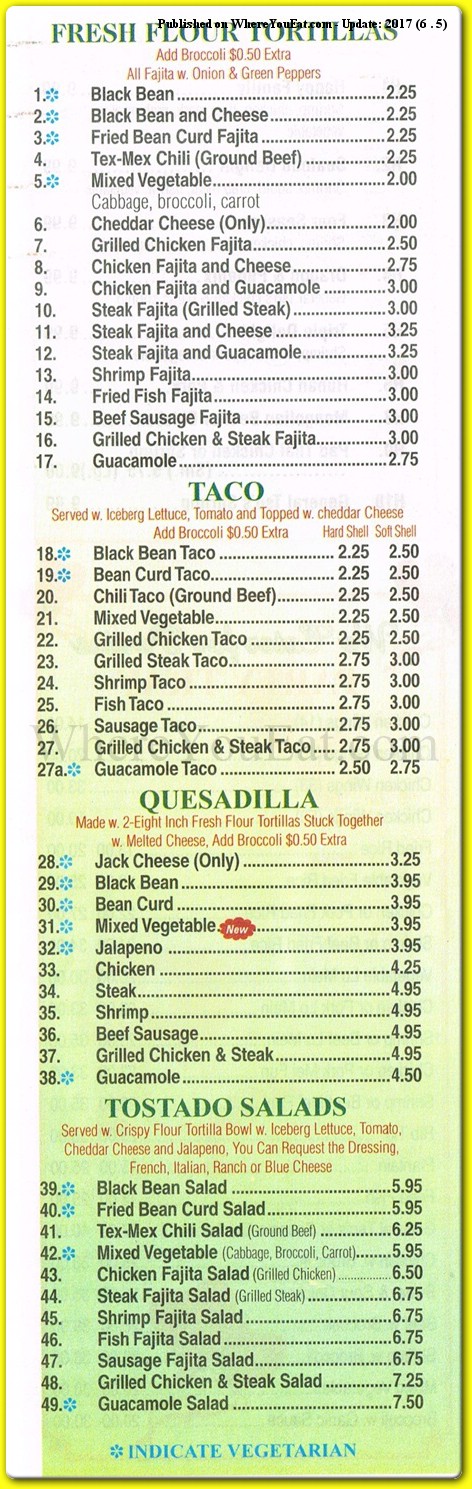 menu image