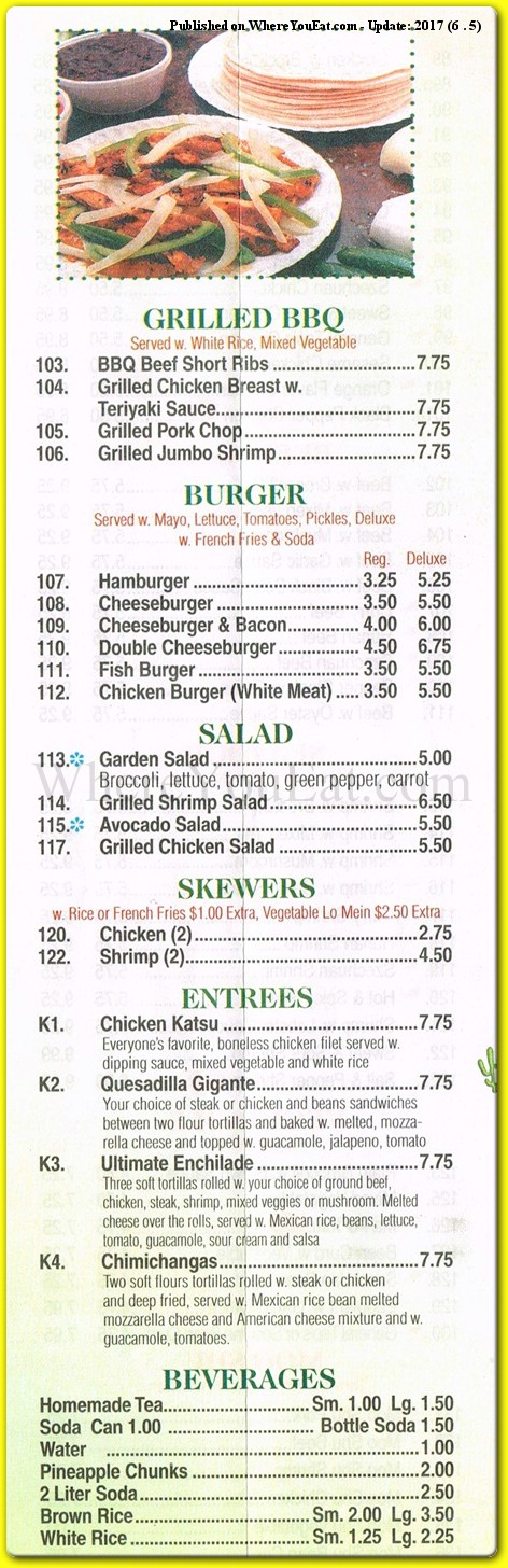 menu image