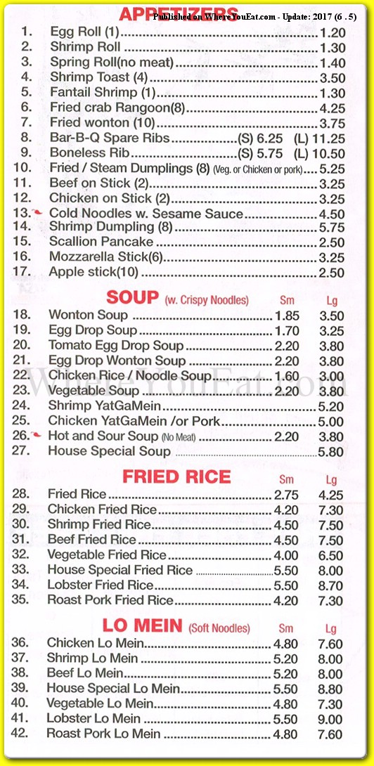 menu image