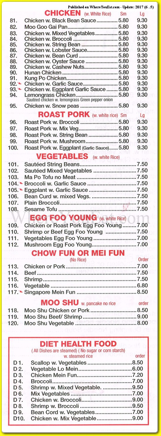 menu image