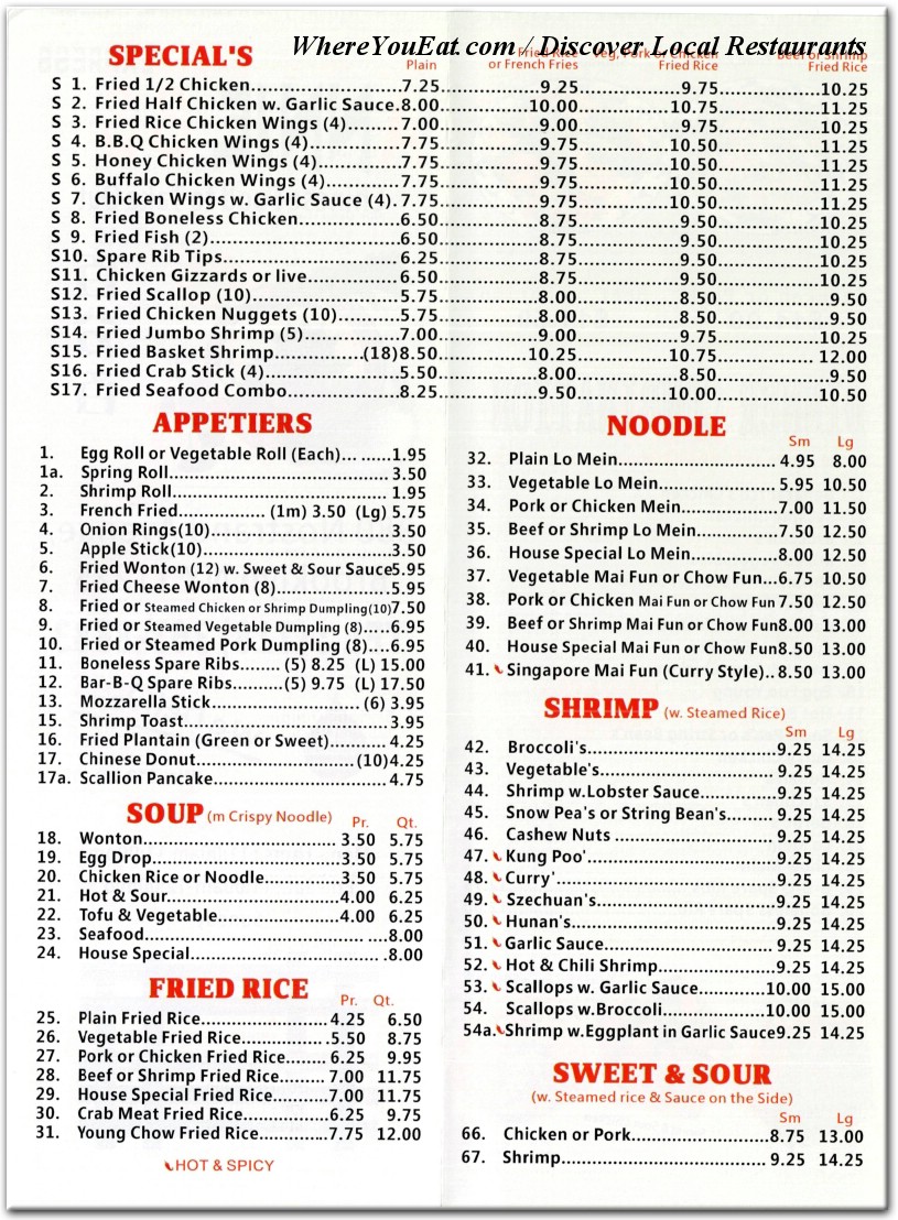 menu image