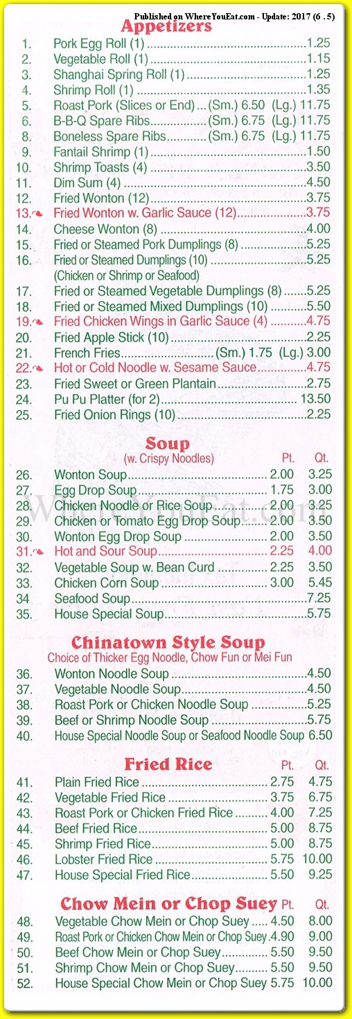 menu image