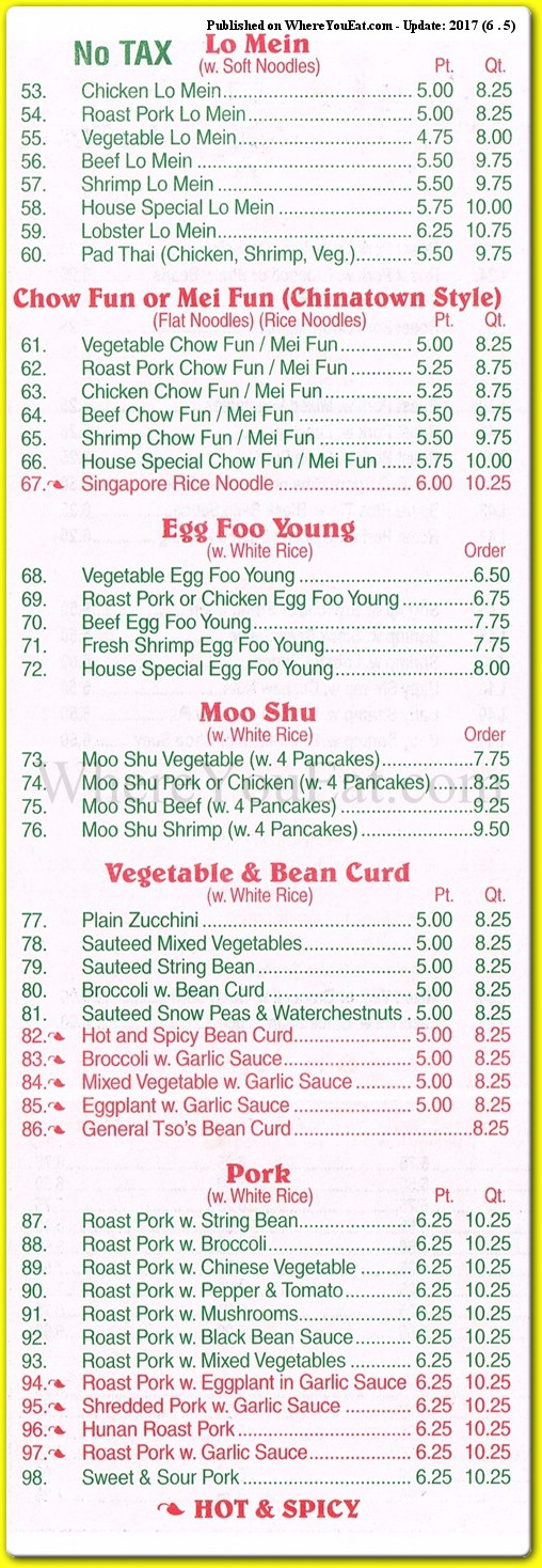 menu image