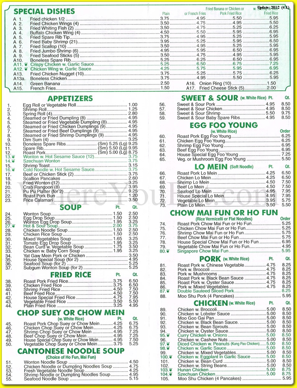 menu image