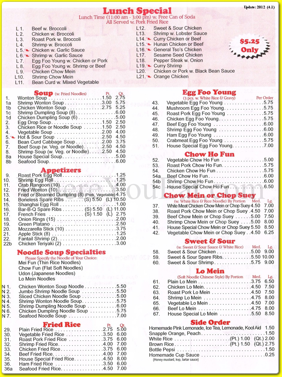 menu image