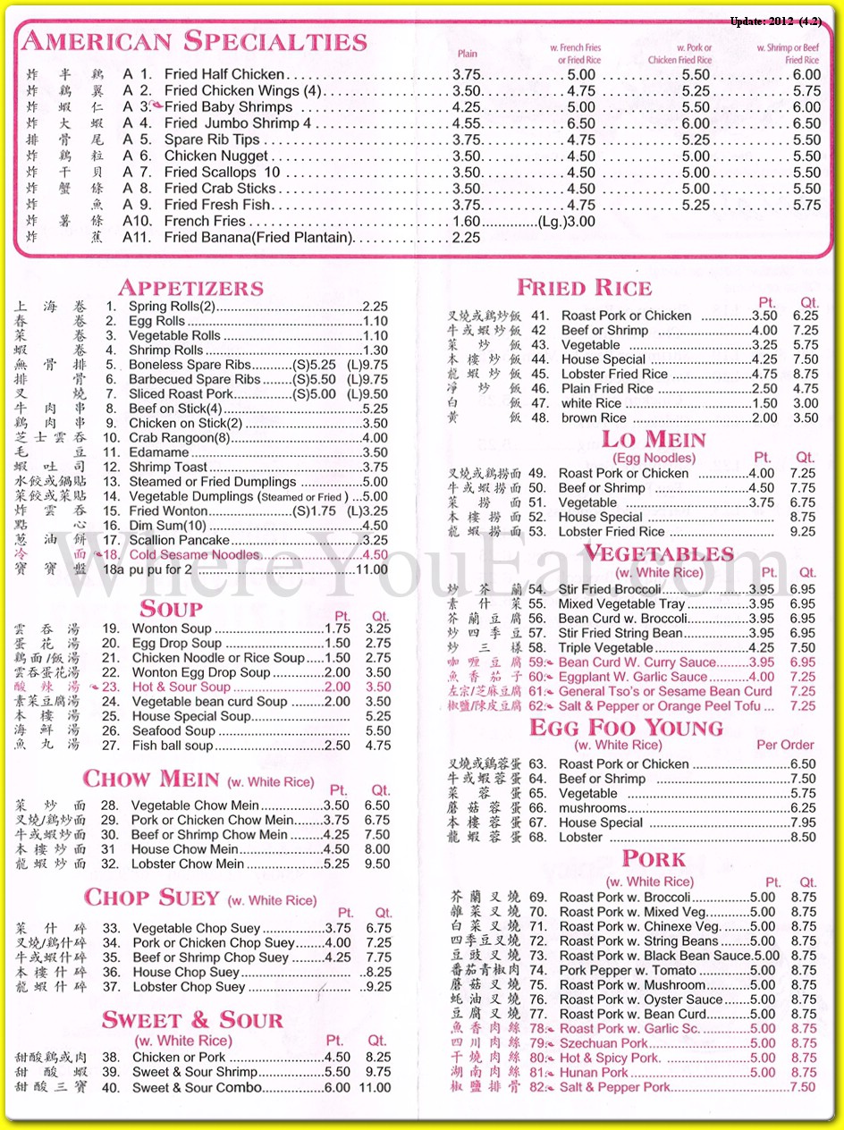 menu image