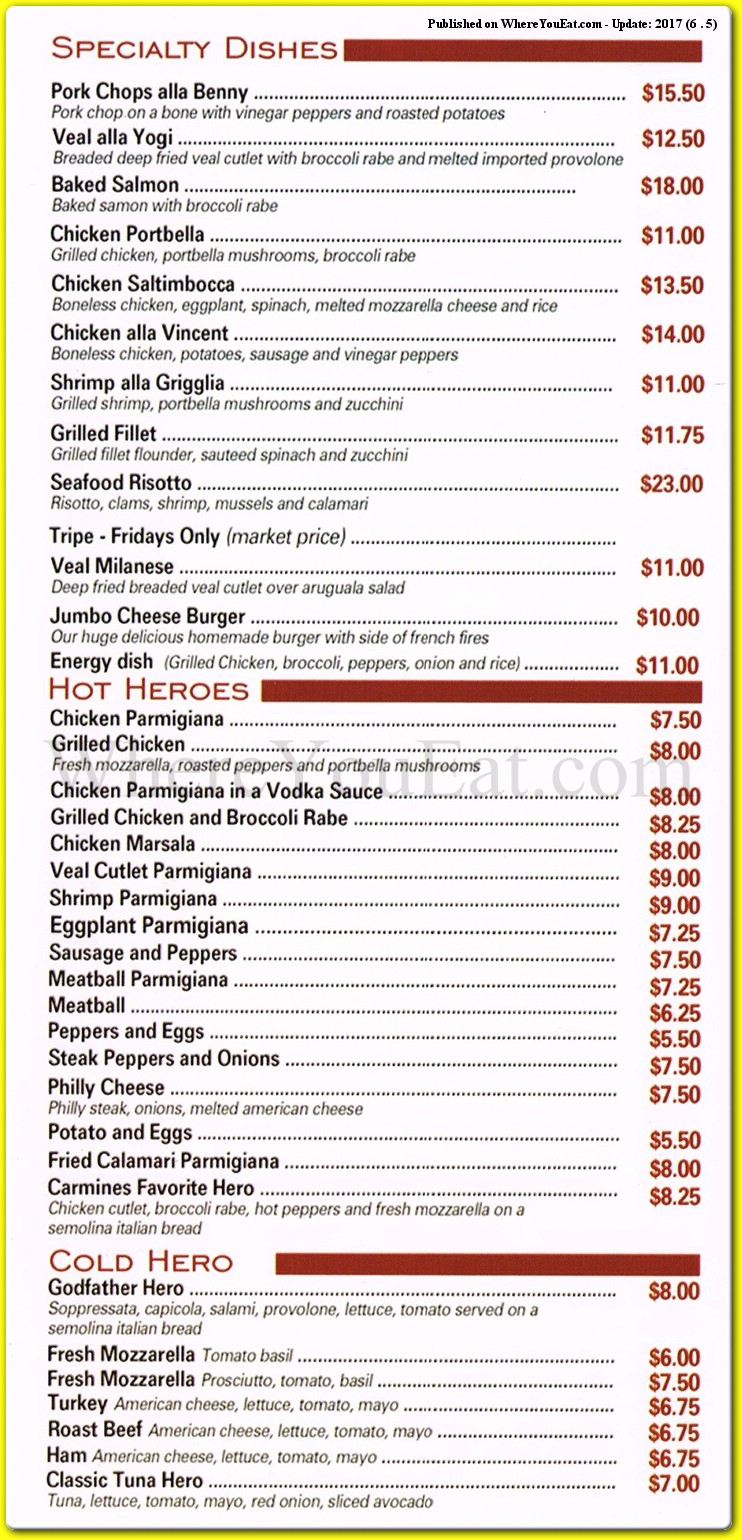 menu image