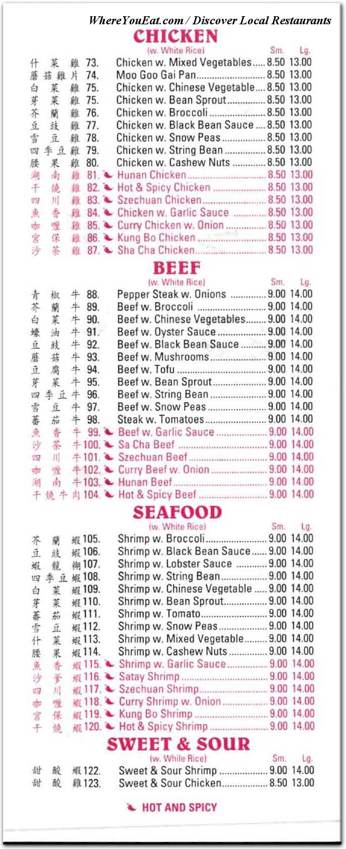 menu image