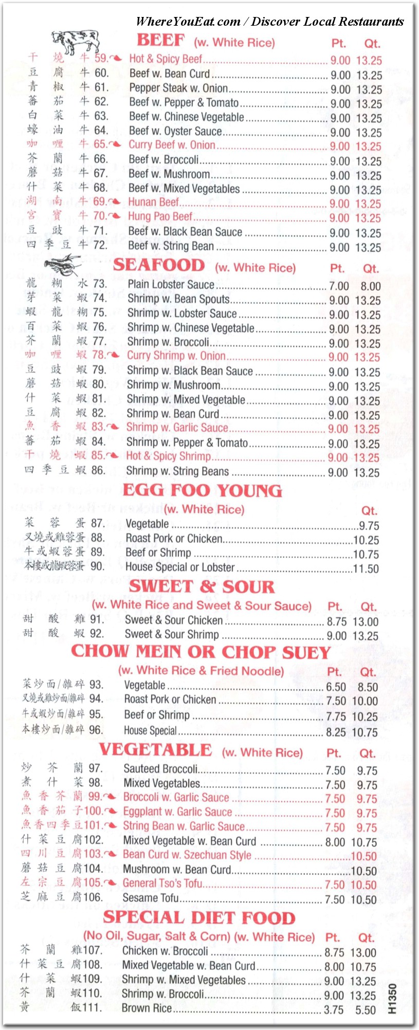 menu image