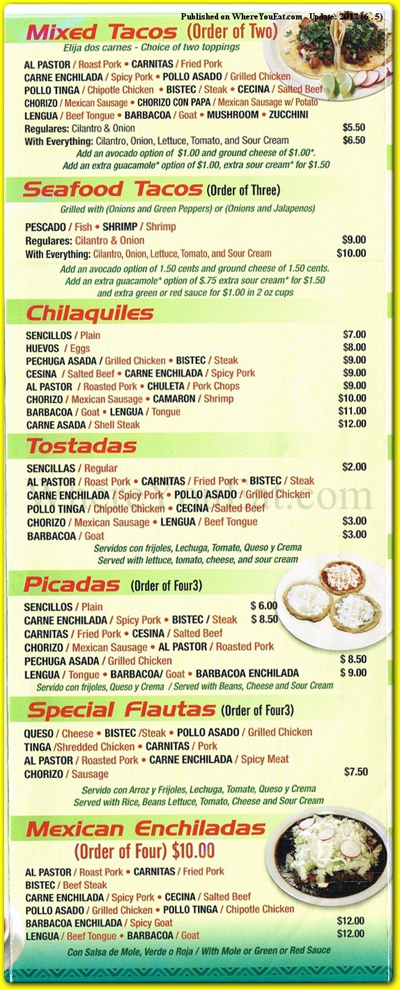 menu image