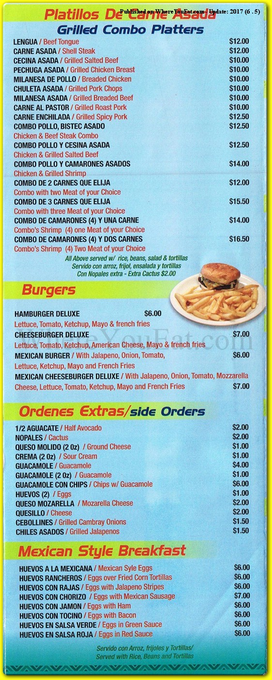 menu image