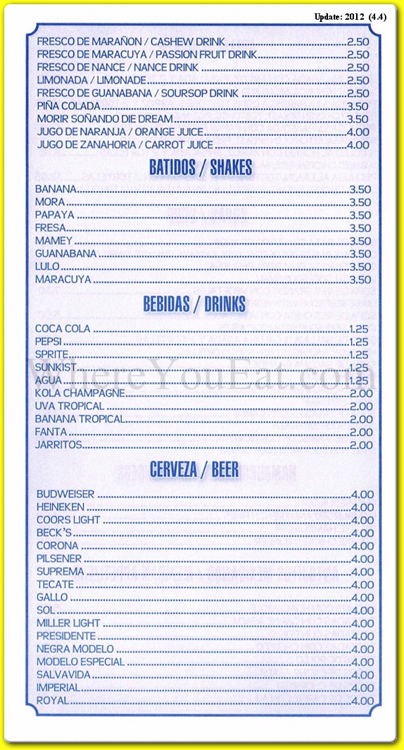 menu image