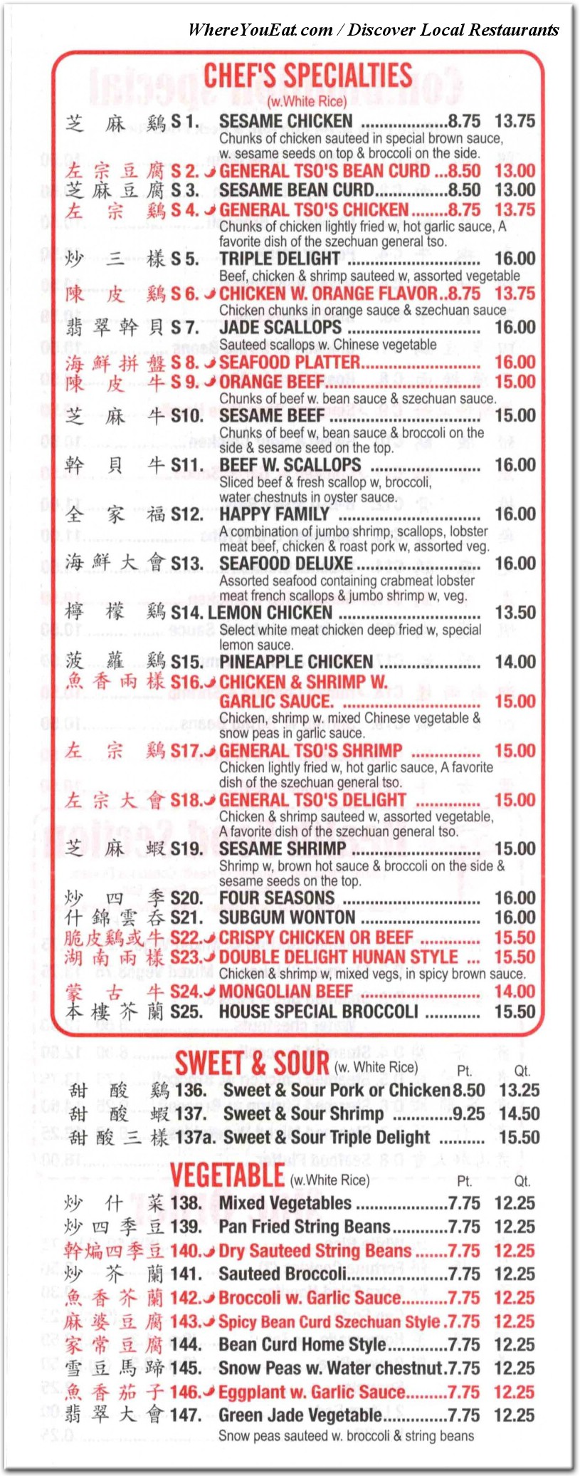 menu image