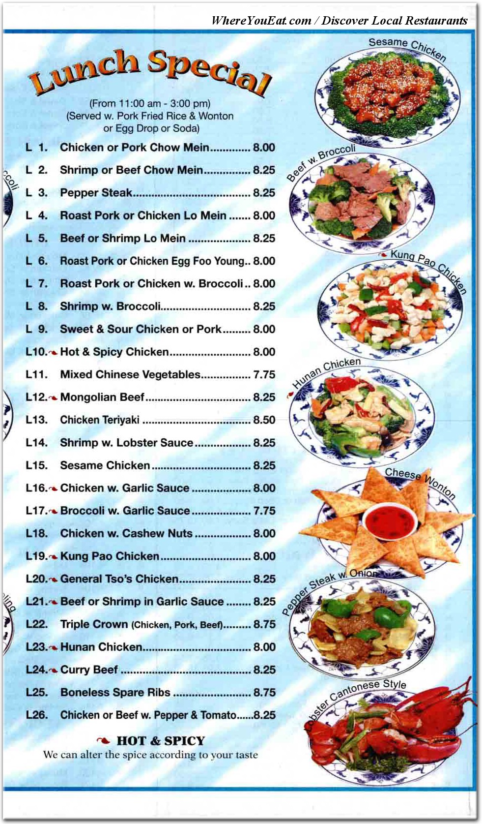 menu image