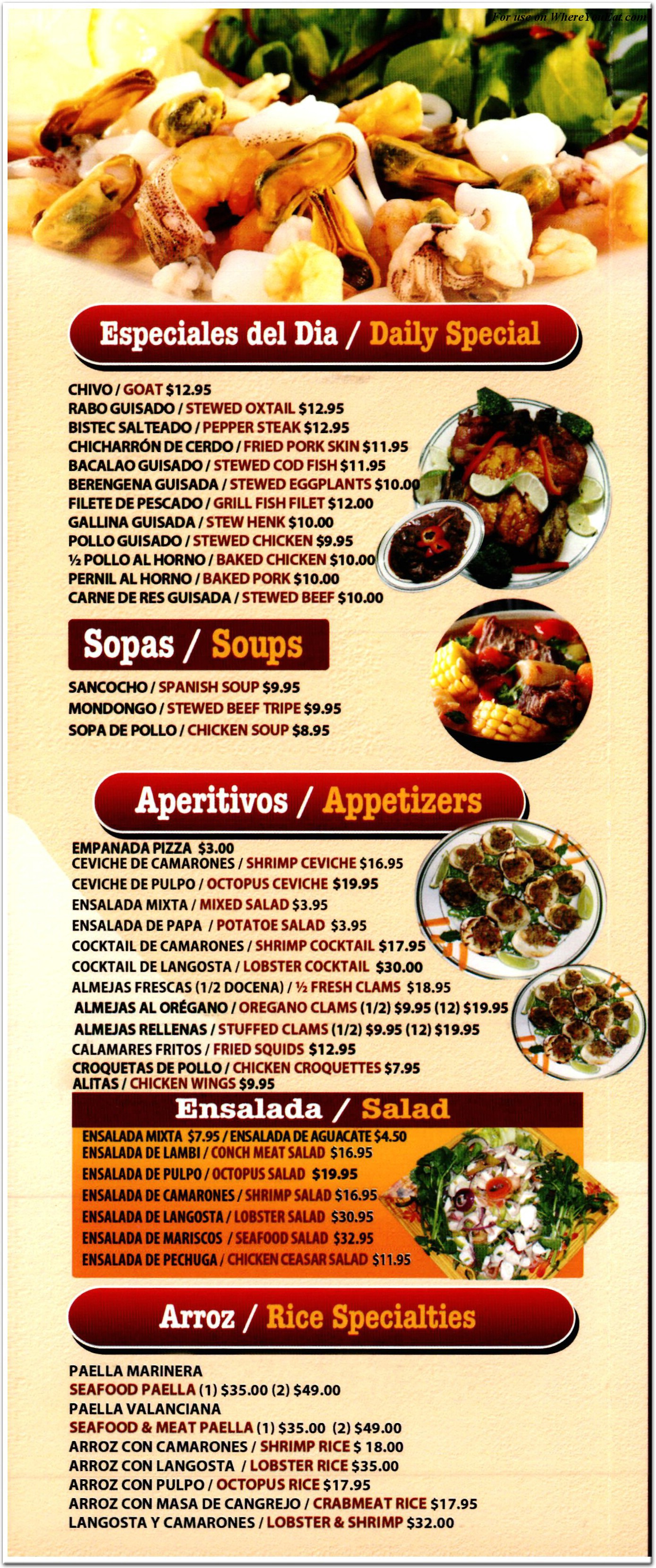 menu image