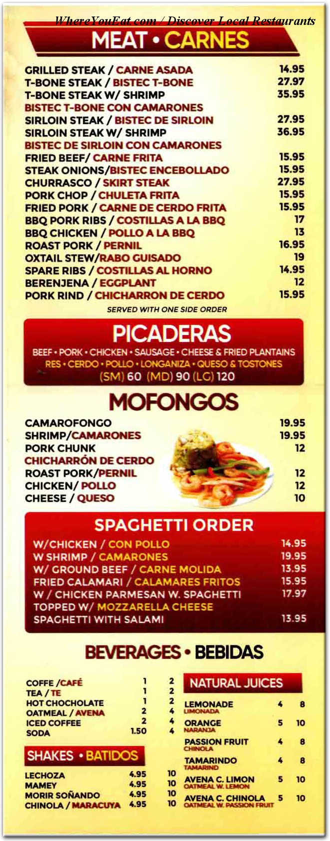 menu image