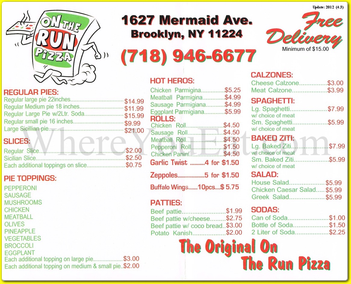 menu image