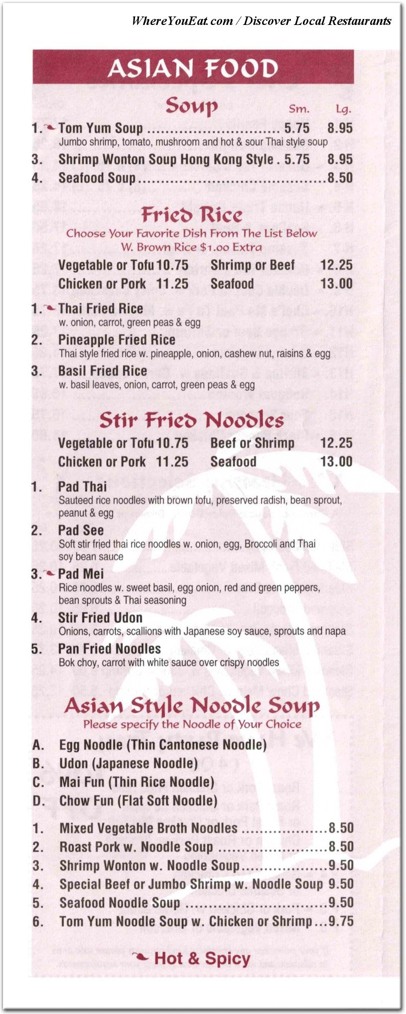 menu image
