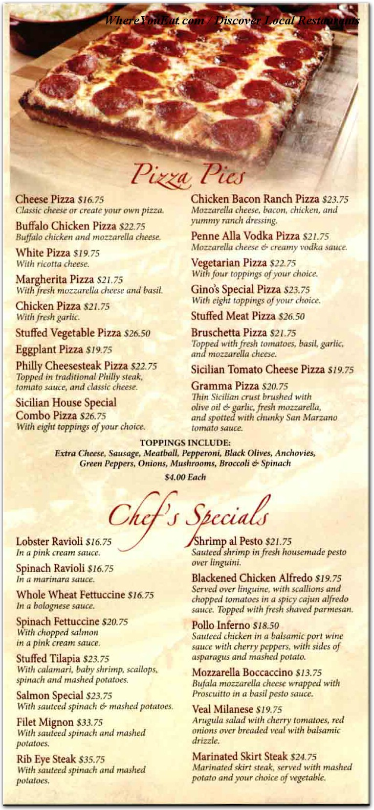 menu image