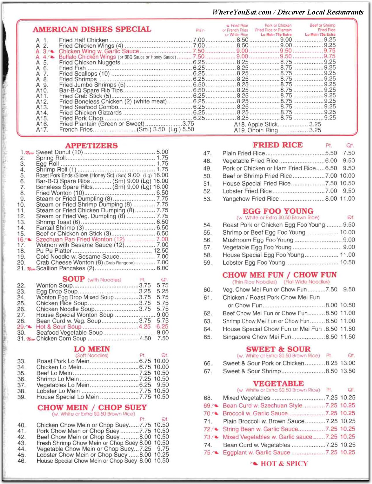 menu image