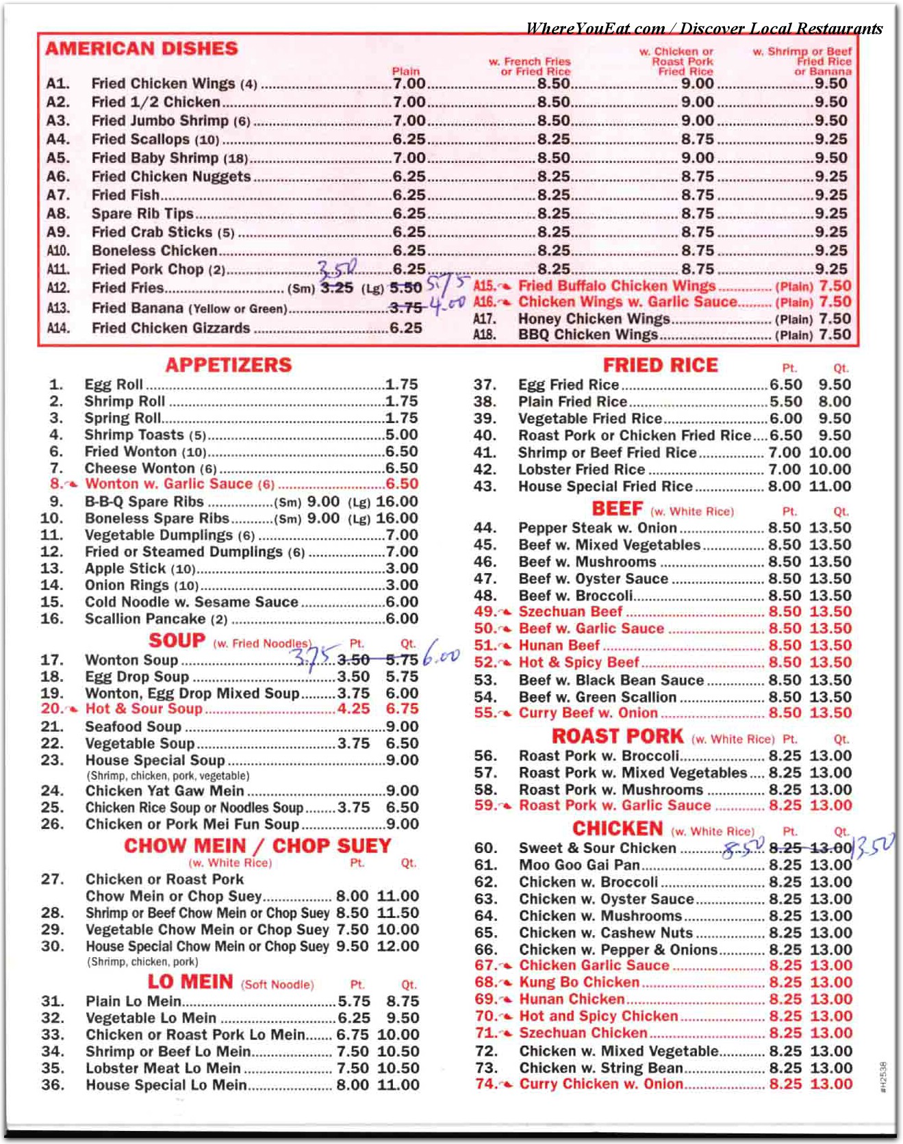 menu image