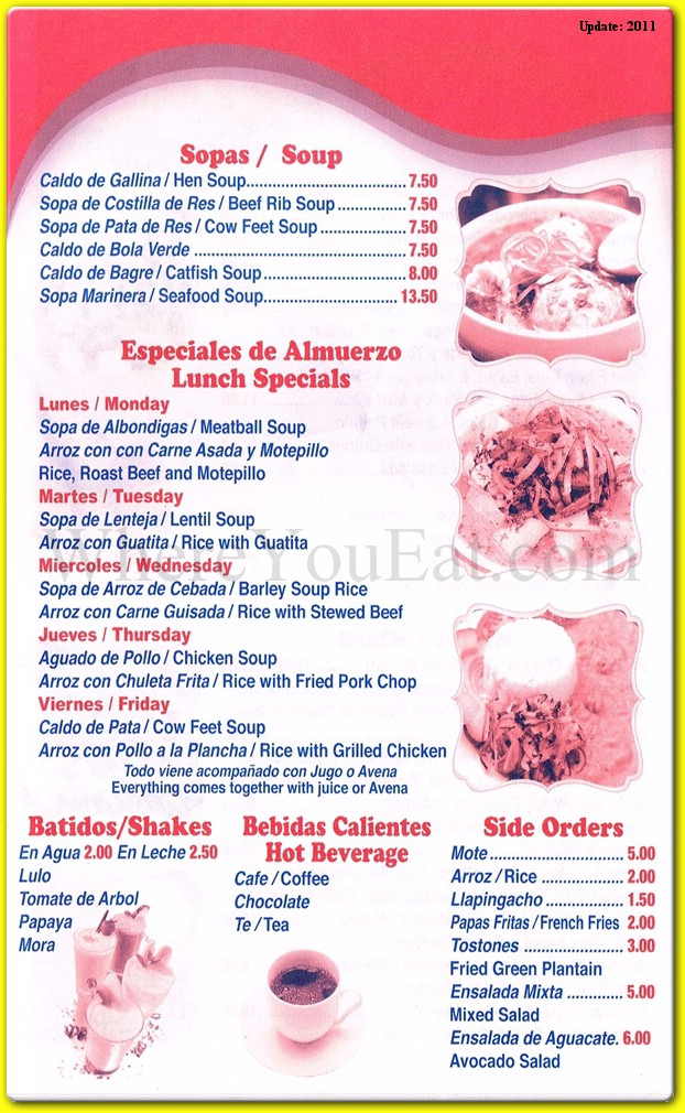 menu image