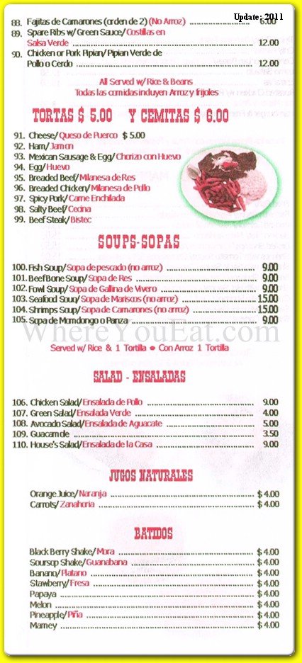 menu image
