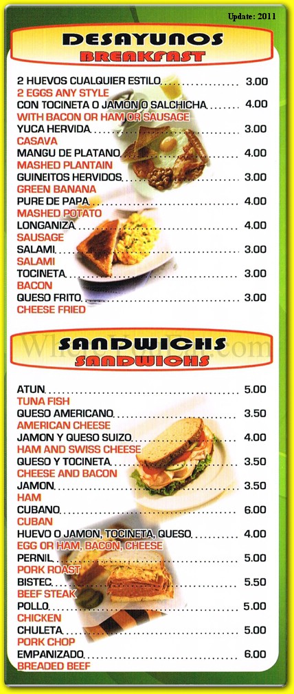 menu image