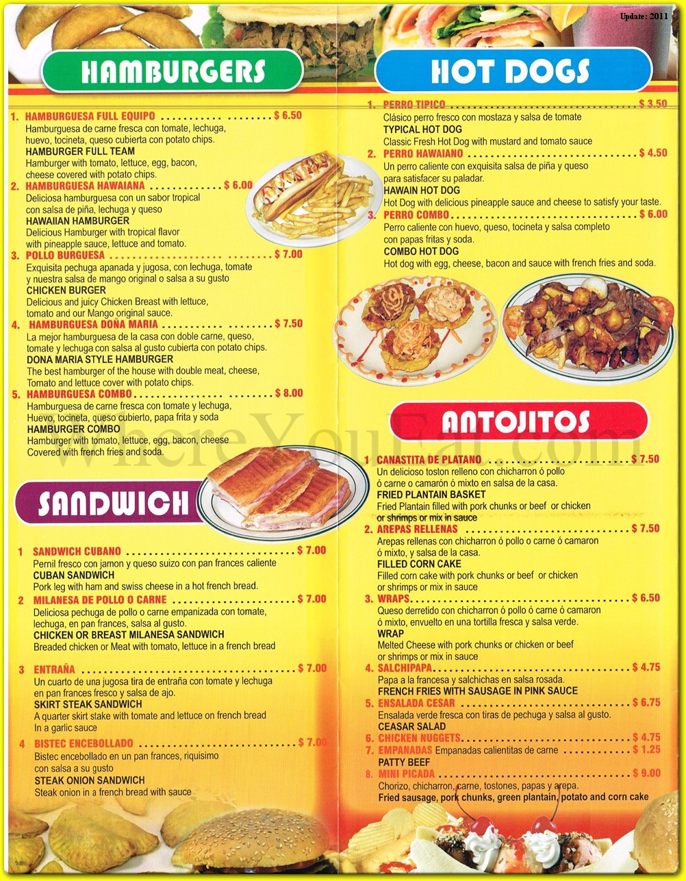 menu image