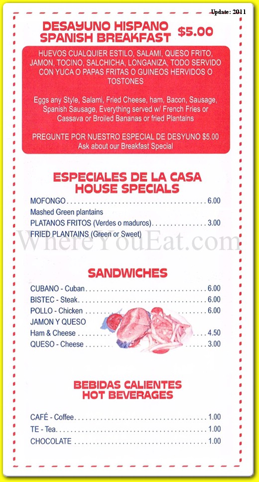 menu image