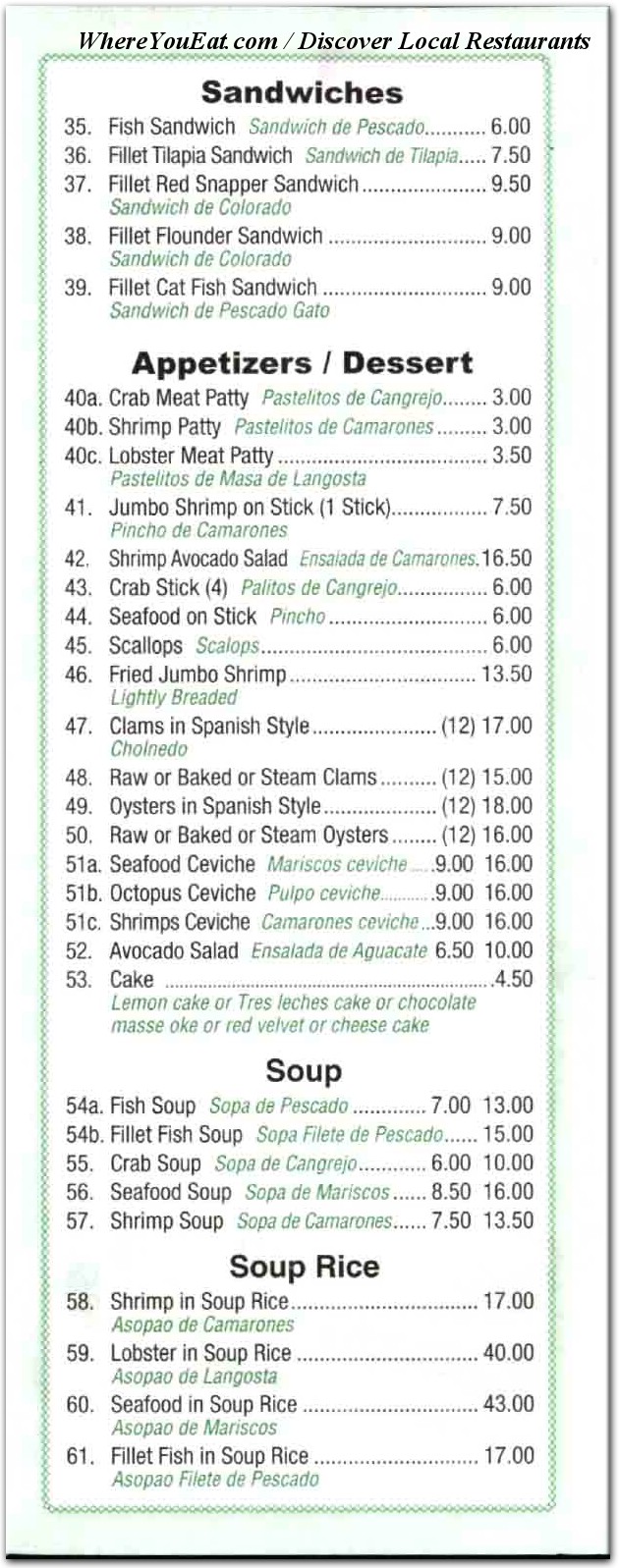 menu image