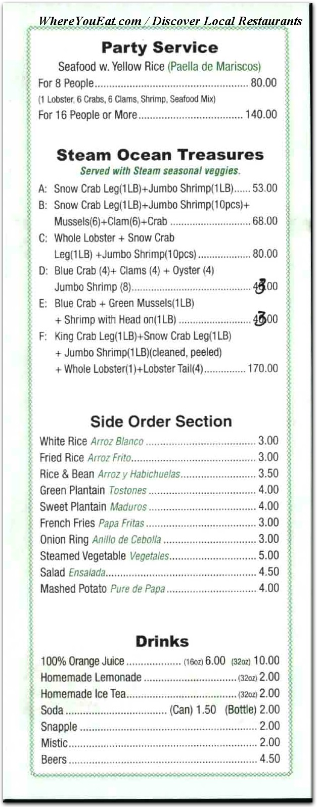 menu image