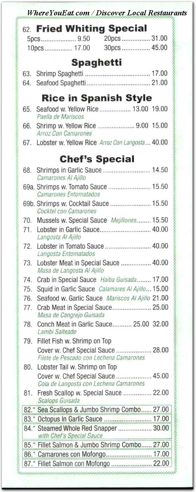 menu image