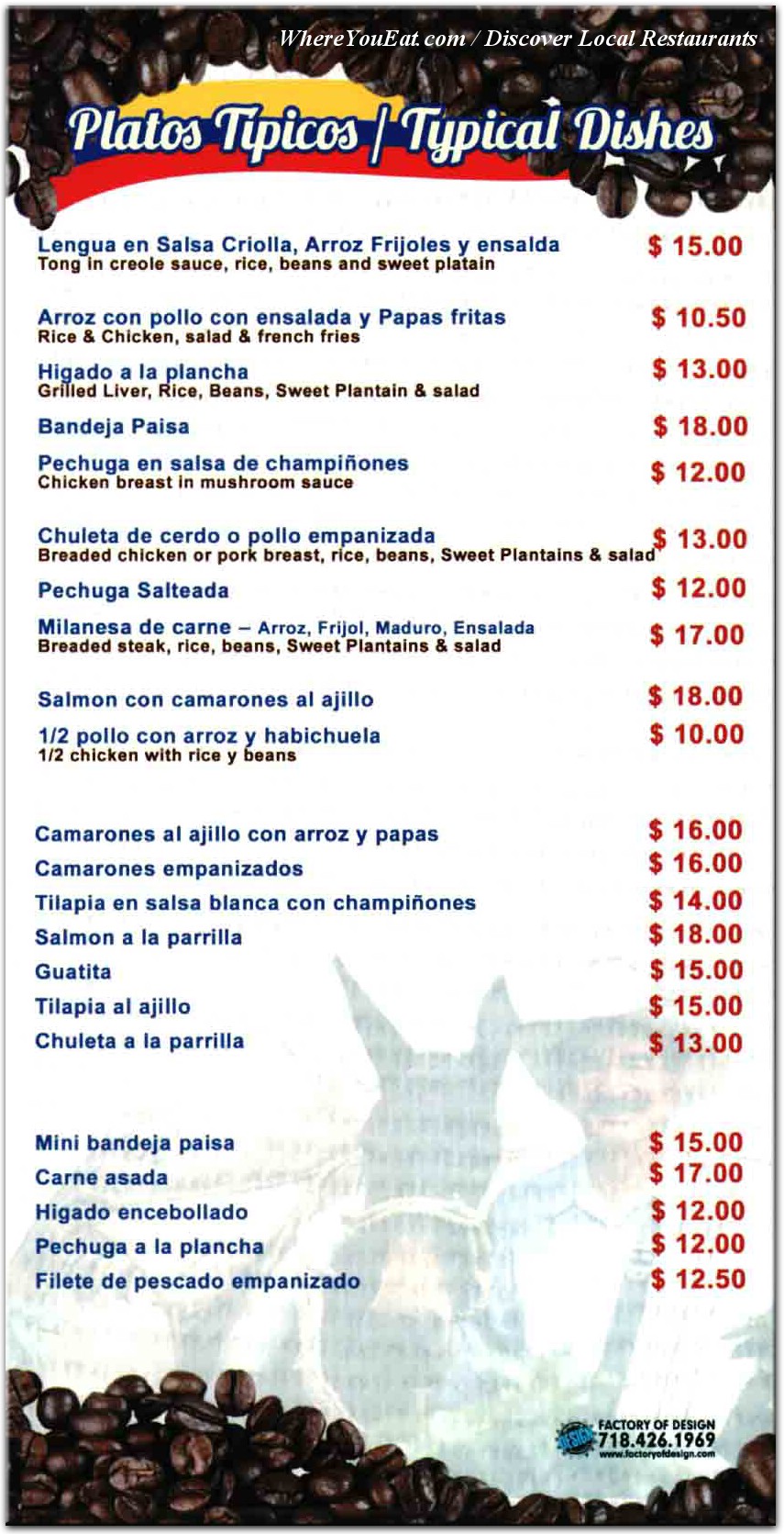 menu image