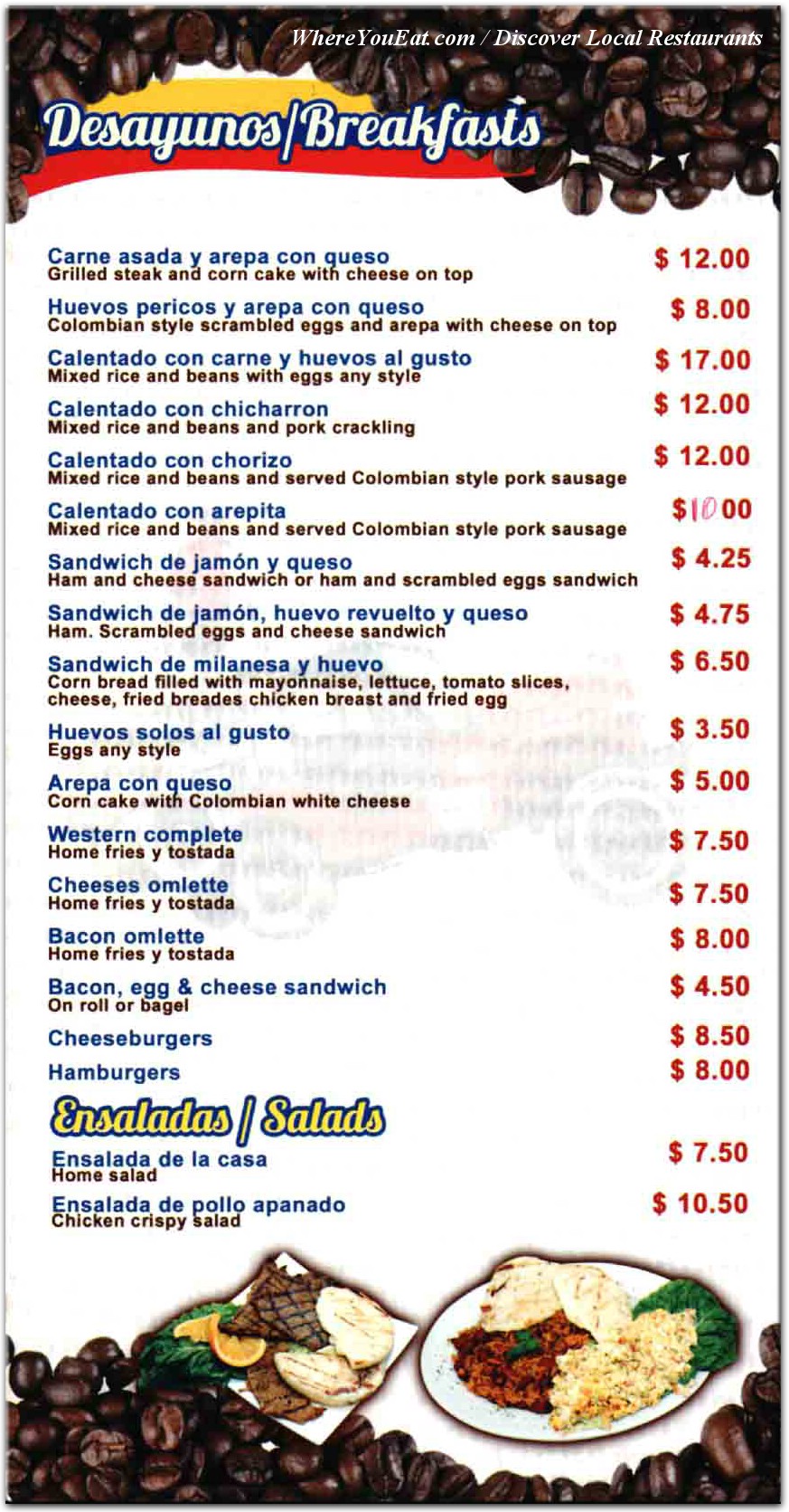 menu image