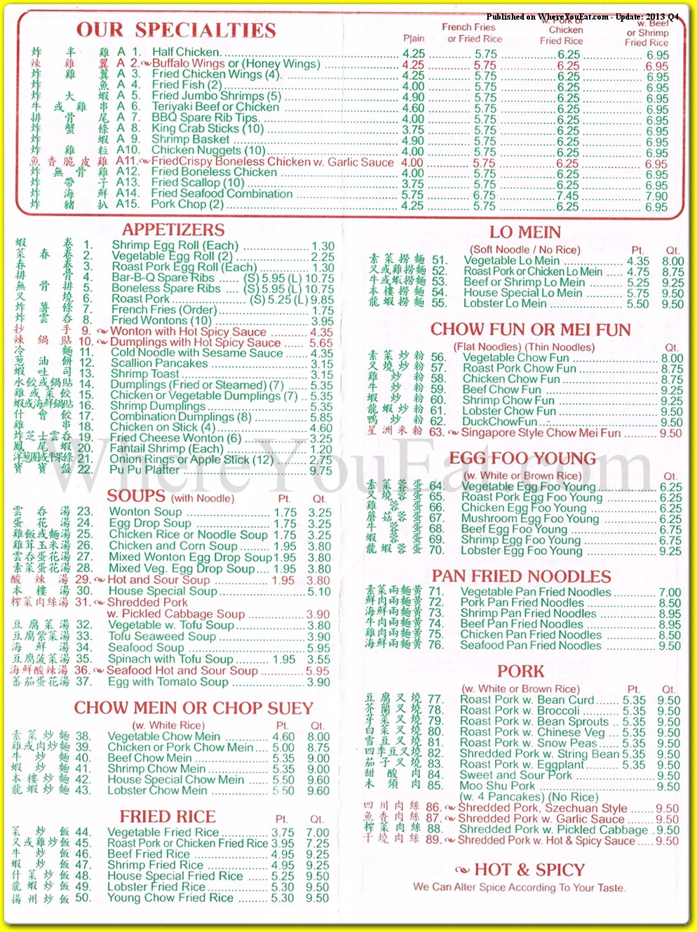 menu image