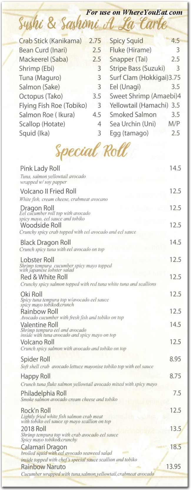 menu image