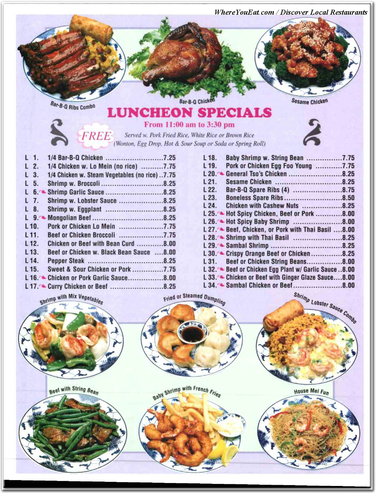 menu image