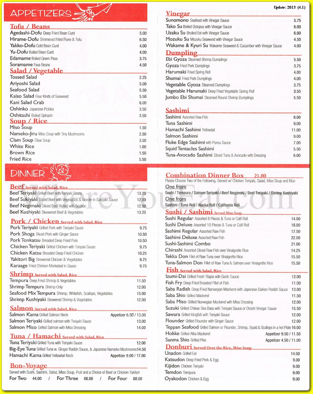 menu image