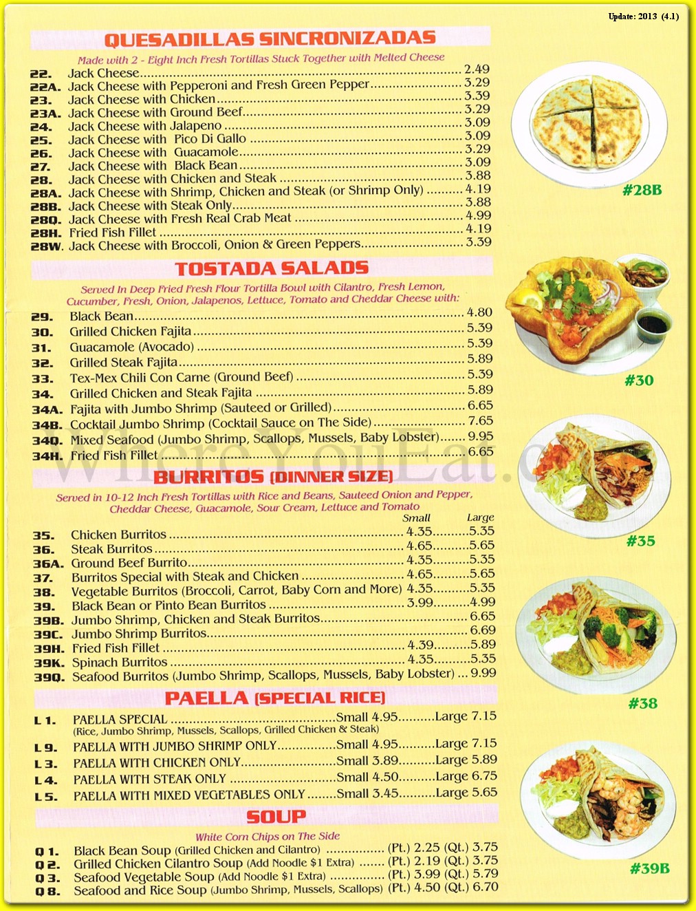 menu image