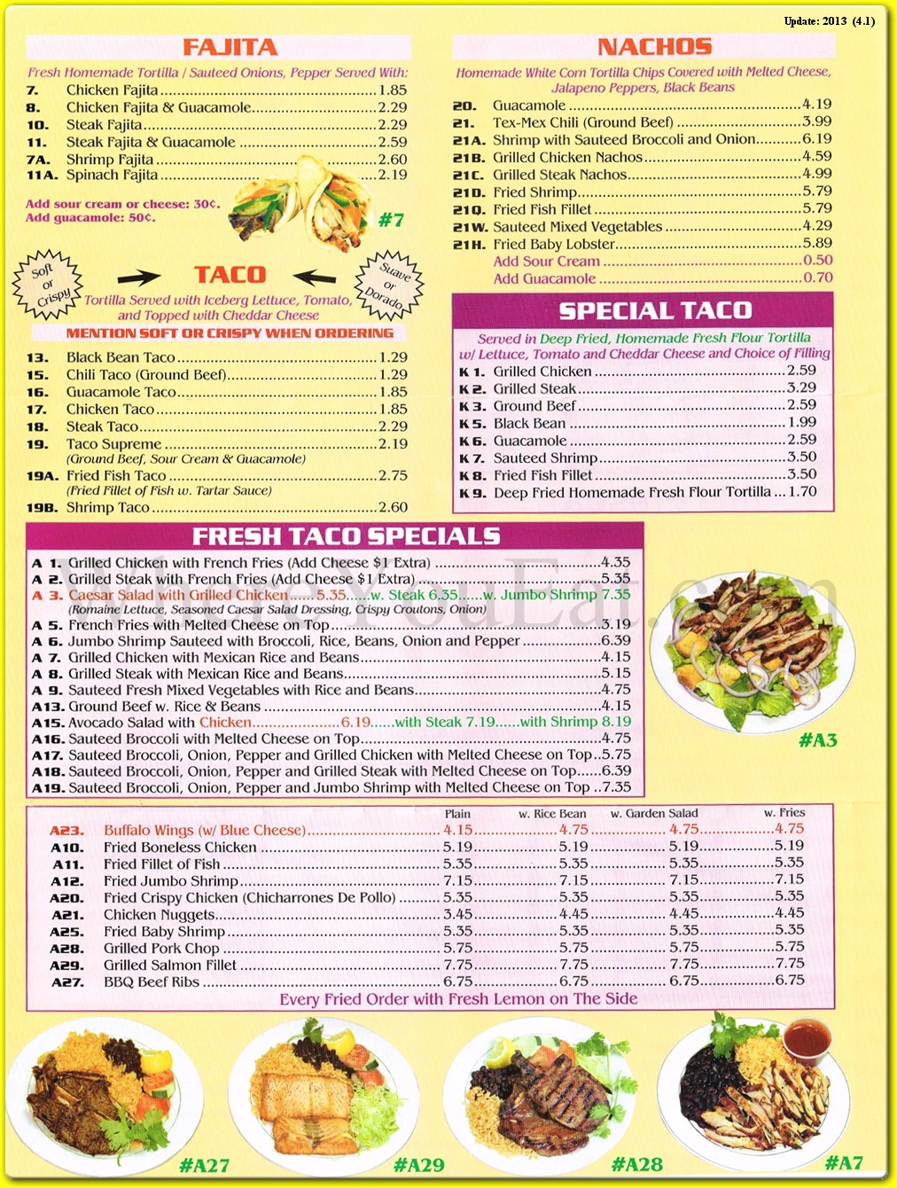 menu image