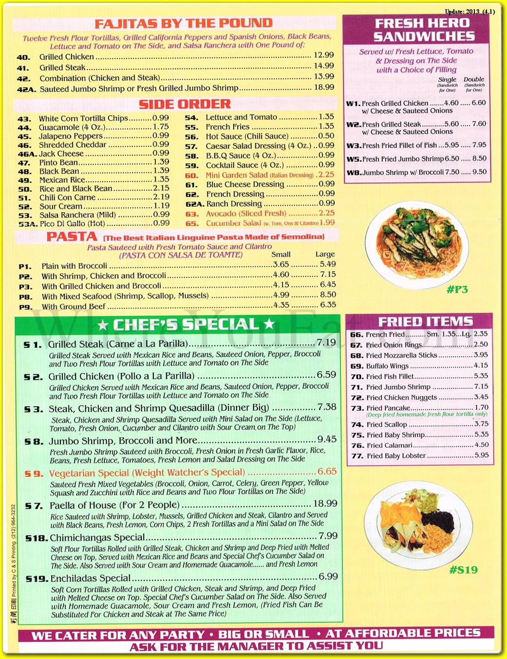 menu image