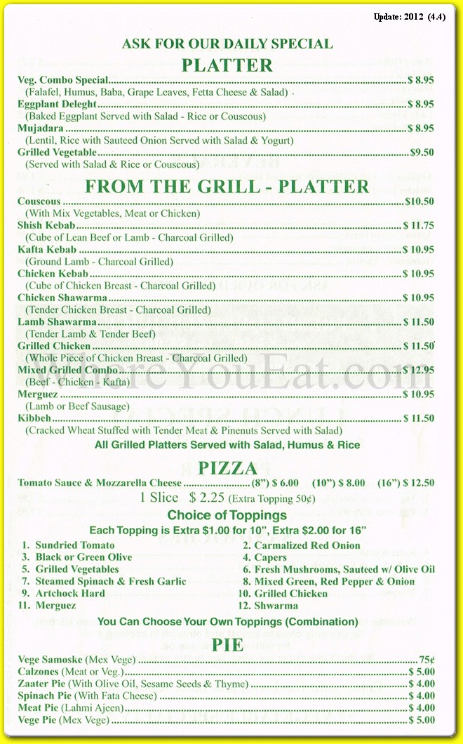 menu image