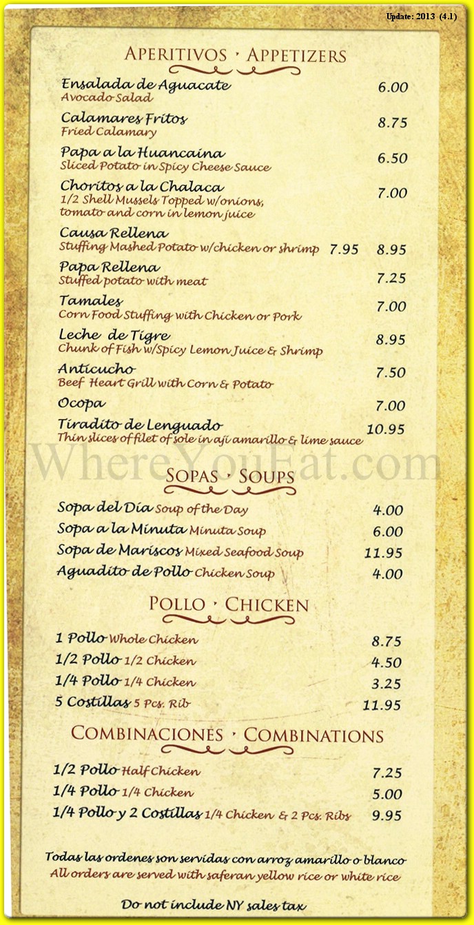 menu image