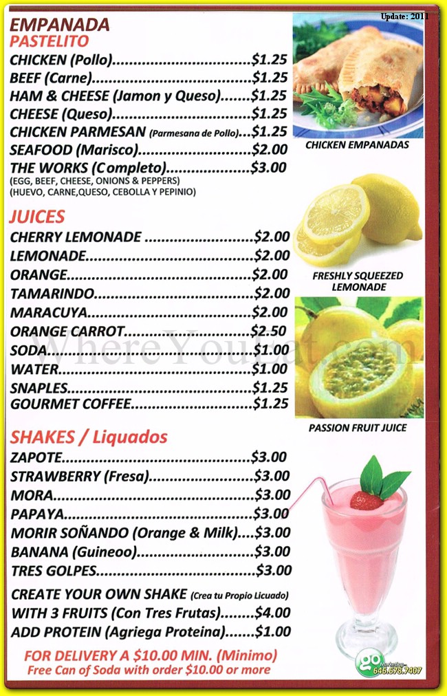 menu image