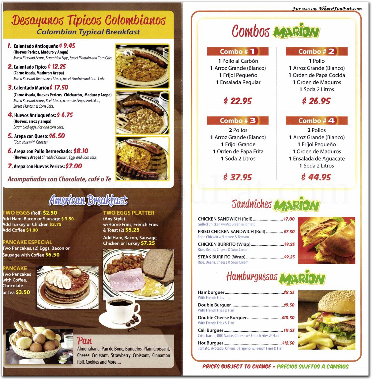 menu image