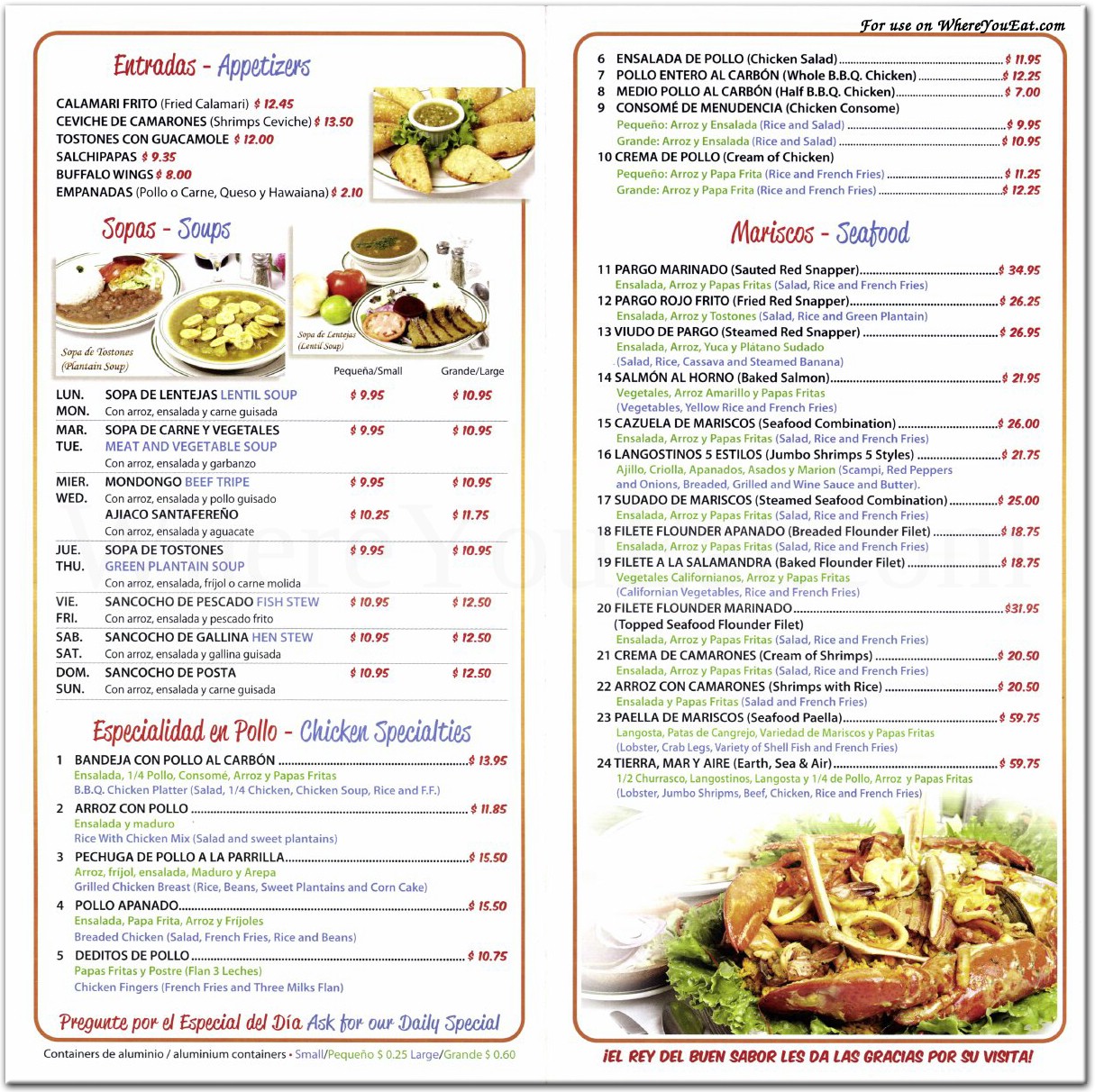 menu image